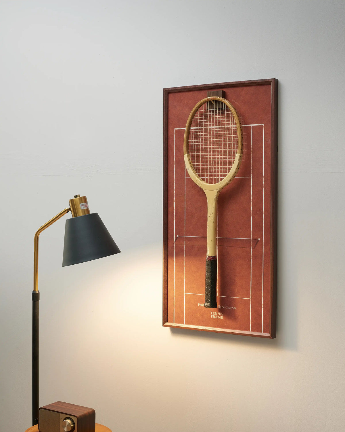 Padel Racket Display Frame Paris Clay Court Racket Display| Tennis Frame